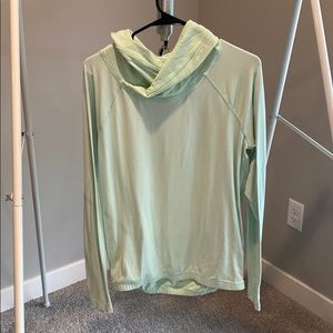 Lulu Lemon, aqua pullover, size 6